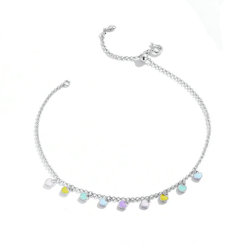 Rainbow Love Anklet