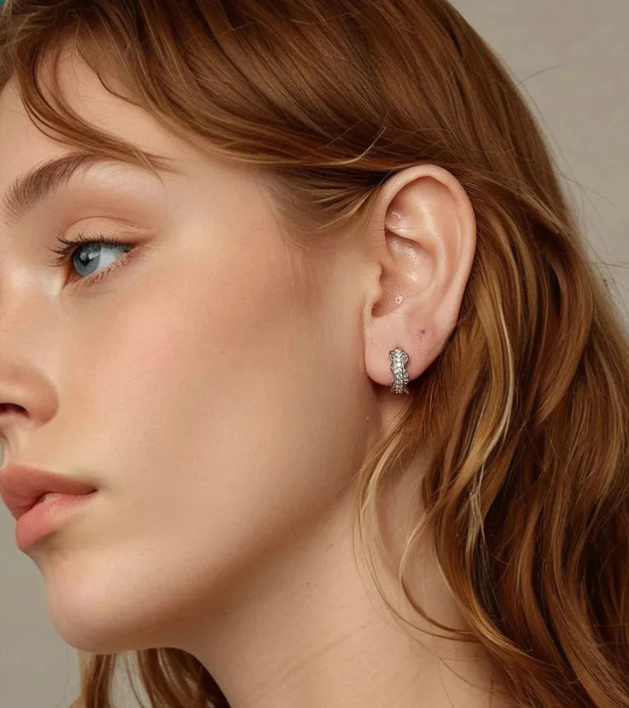 lace Hoop Earrings