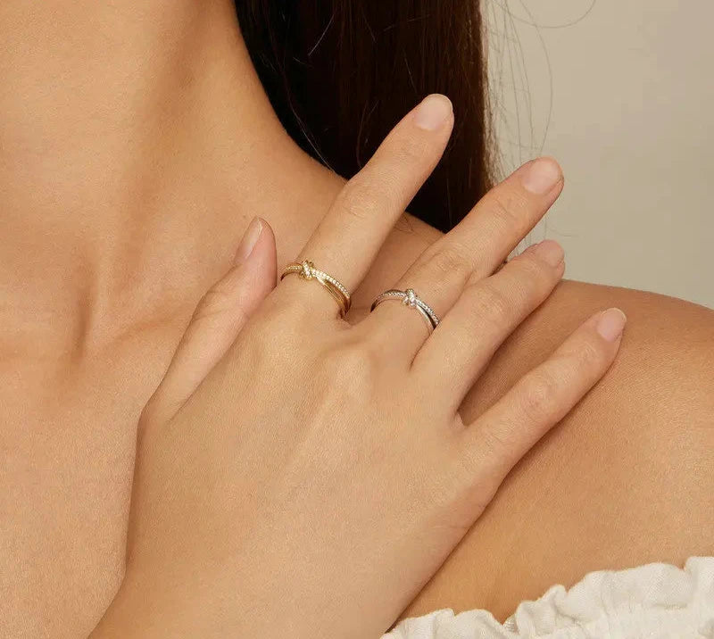 Knot Zircon Ring