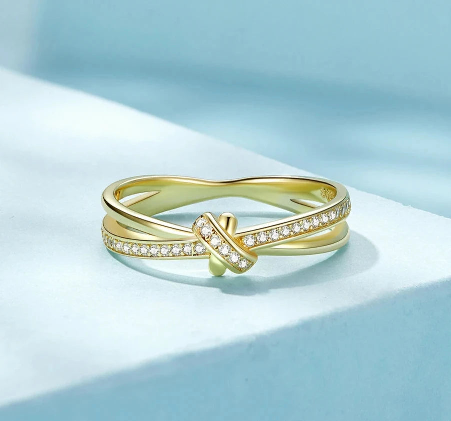 Knot Zircon Ring