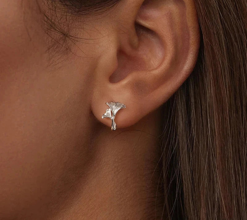 Ginkgo Leaf Earrings