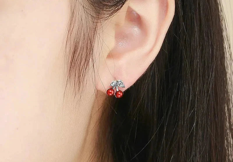 Red Cherry Earrings