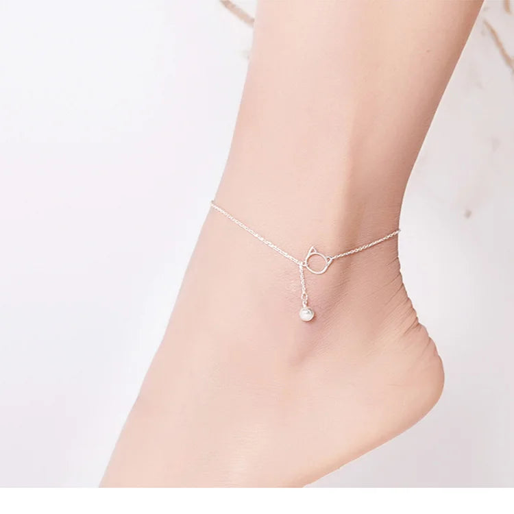 Kitty With Bell Anklet