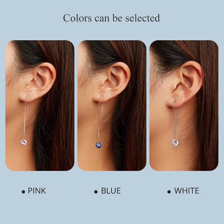 Zircon Ear Line Earrings