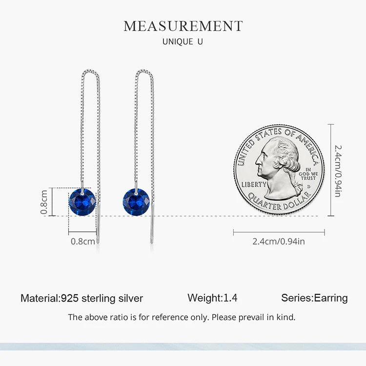 Zircon Ear Line Earrings