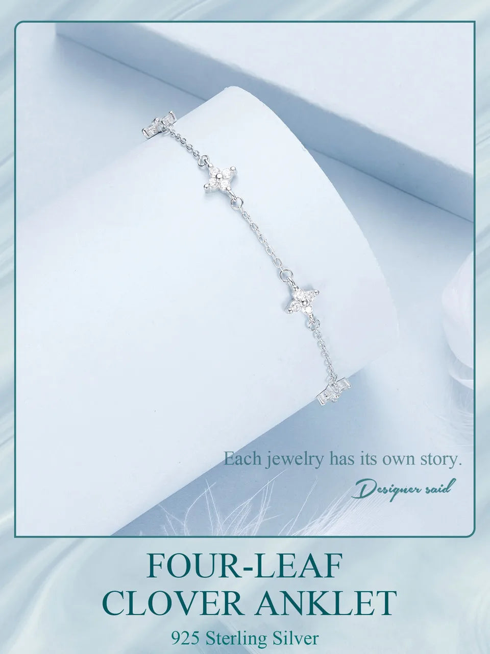 Four-Leaf Clover Anklet