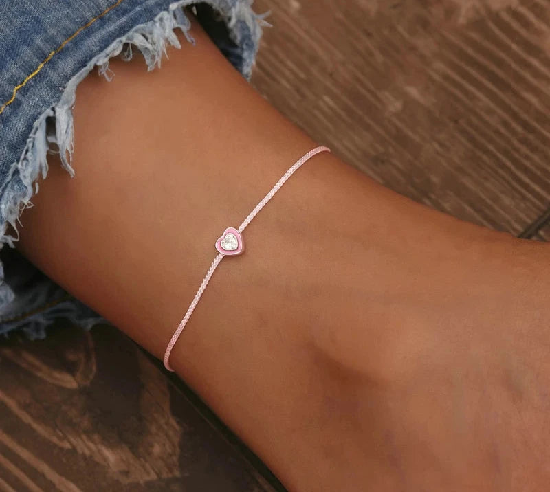 Pink Love Anklet