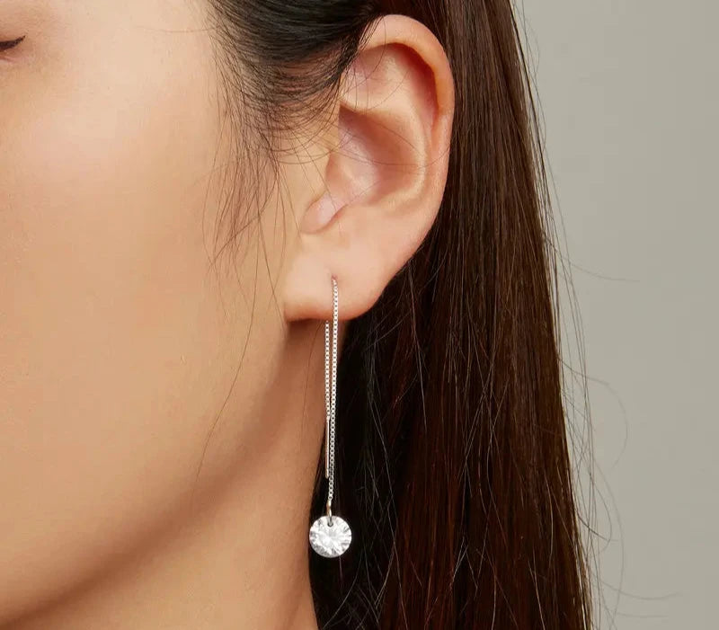 Zircon Ear Line Earrings