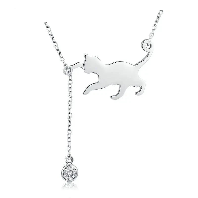 Playful Kitten Necklace