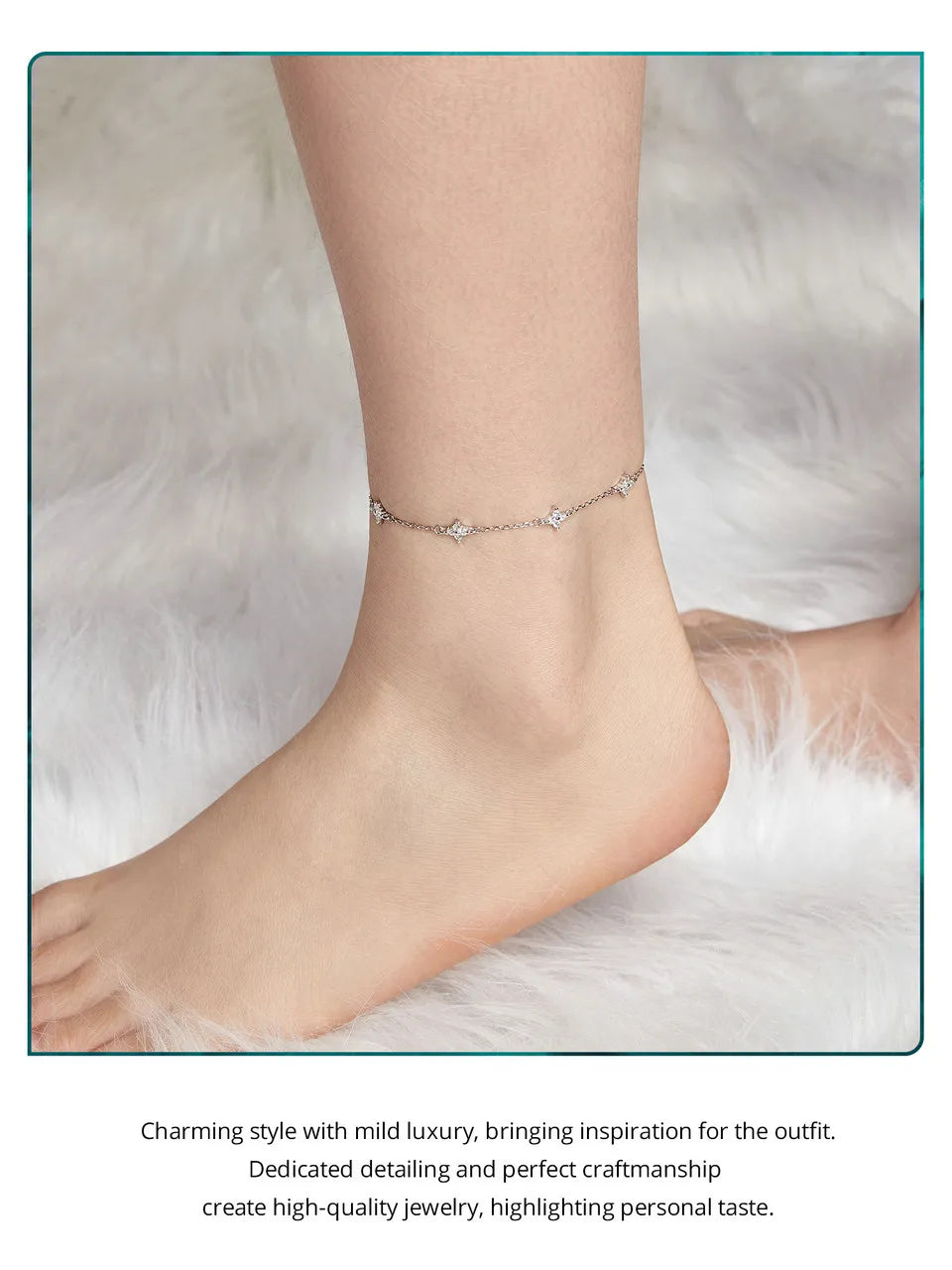 Four-Leaf Clover Anklet