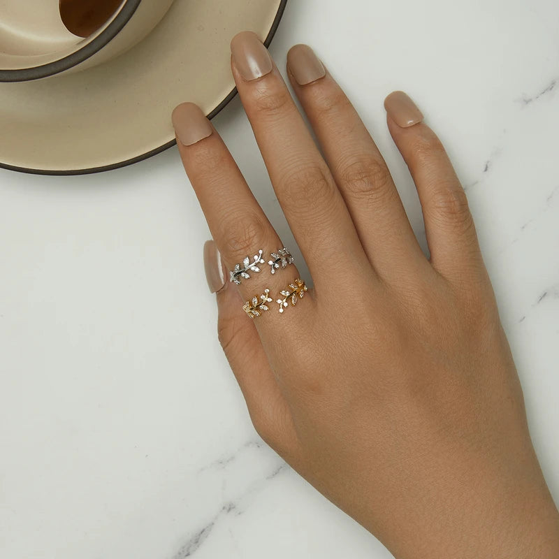 Delicate Leaf Ring