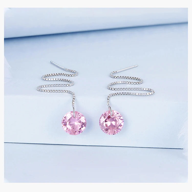 Zircon Ear Line Earrings