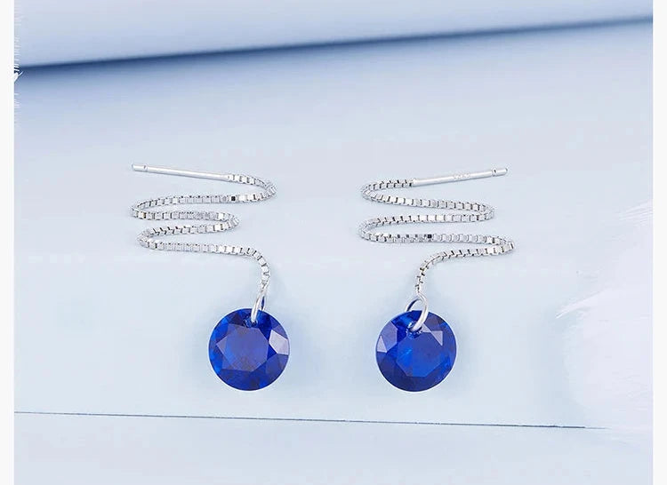 Zircon Ear Line Earrings